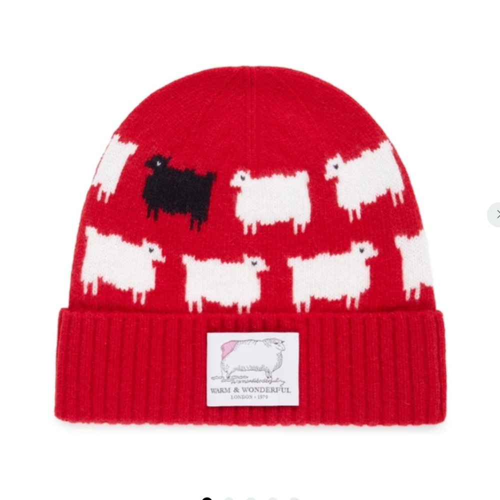 ISO Warm & Wonderful x Rowing Blazers Princess Diana sheep beanie